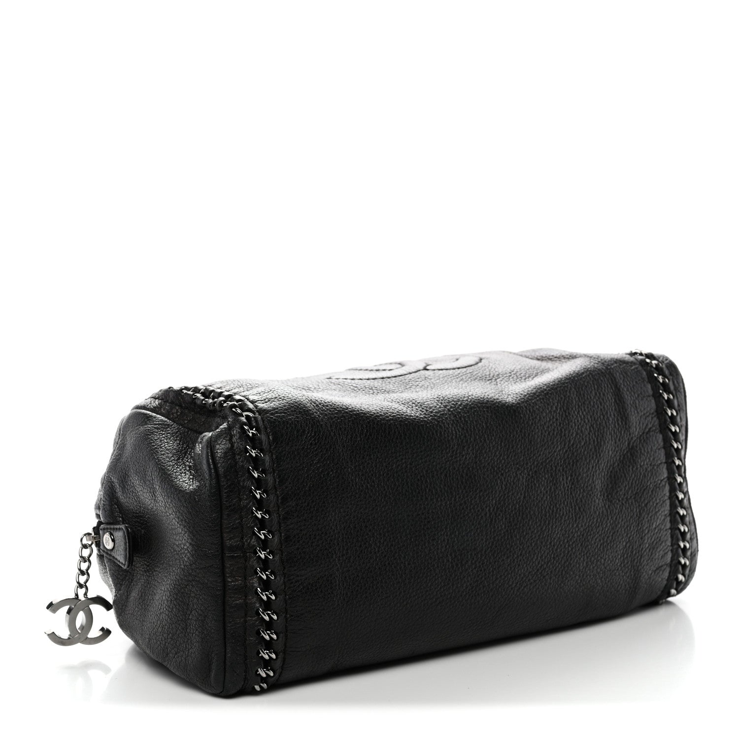 Chanel Deerskin Luxe Ligne Medium Bowler Black 4 of 10