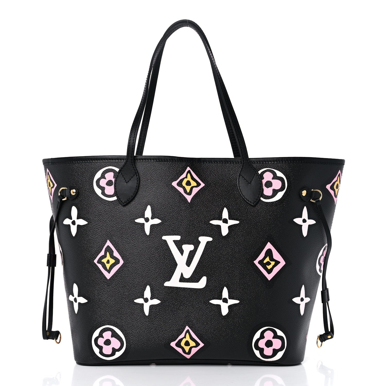 Louis Vuitton Monogram Giant Wild At Heart Neverfull MM Black 3 of 9