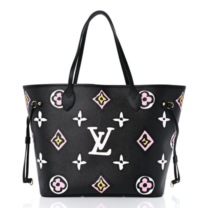 Louis Vuitton Monogram Giant Wild At Heart Neverfull MM Black 3 of 9