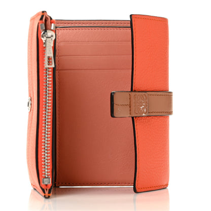 Loewe Grained Calfskin Small Vertical Wallet Orange Tan 5 of 10