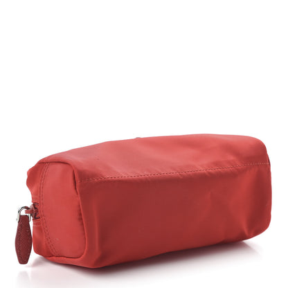 Prada Tessuto Nylon Vela Cosmetic Pouch Rosso 4 of 9