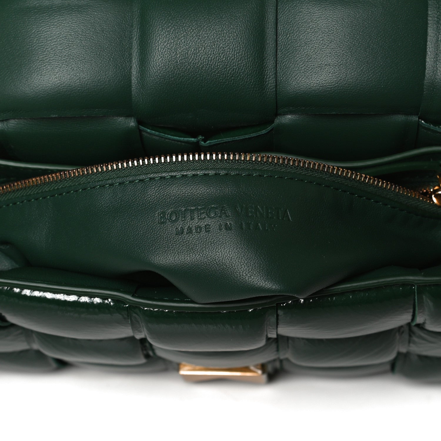 Bottega Veneta Textured Deerskin Maxi Intrecciato Padded Cassette Crossbody Bag Raintree 6 of 11