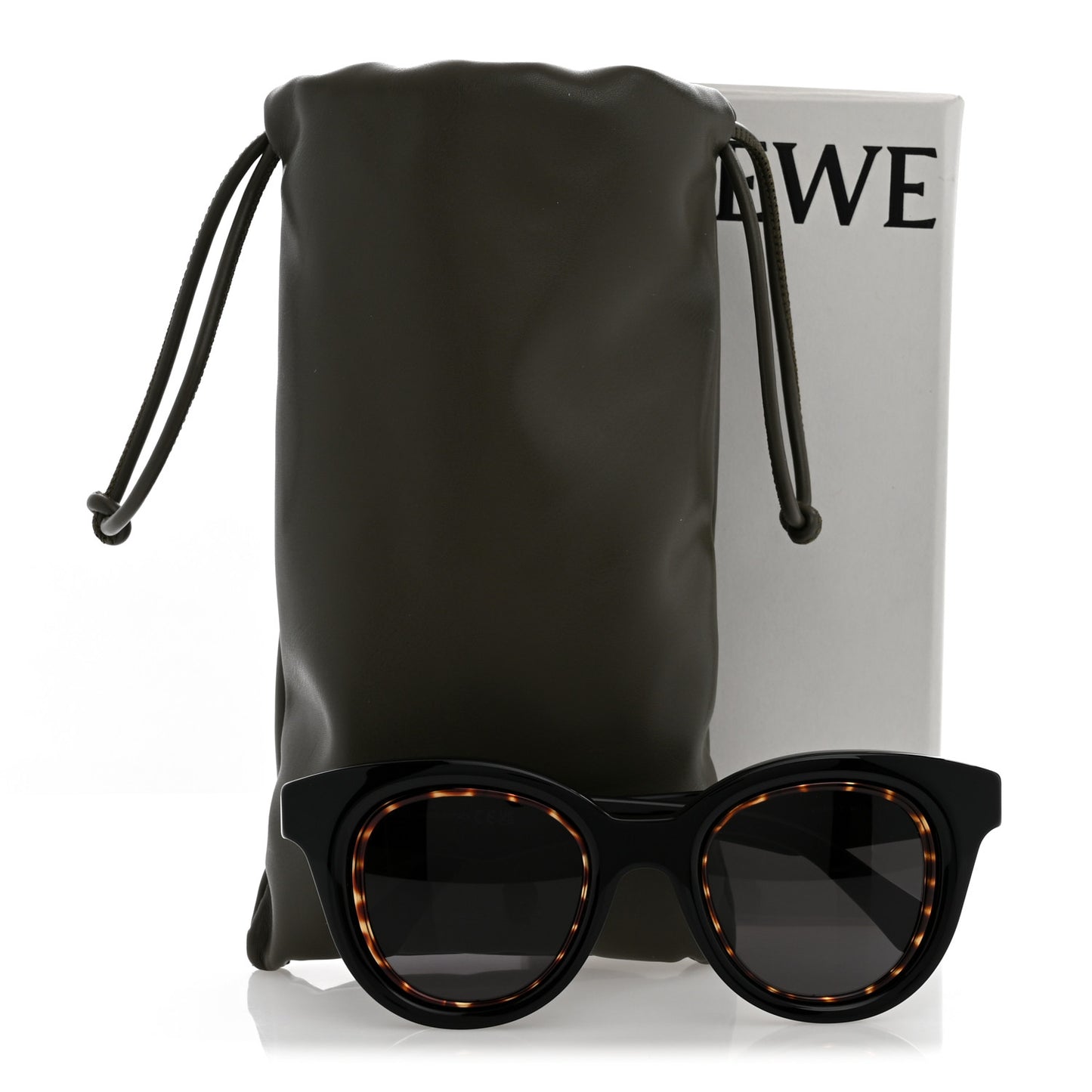 Acetate Mini Anagram Butterfly Sunglasses LW40183I Black