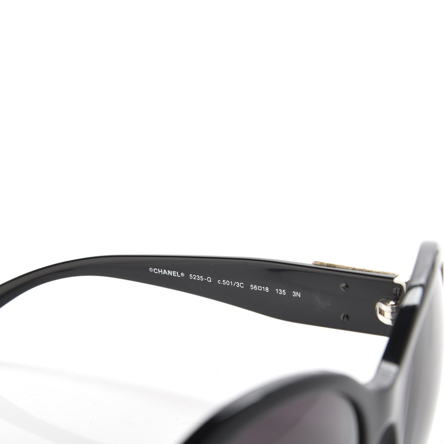 Acetate CC Turnlock Sunglasses 5235-Q Black Beige