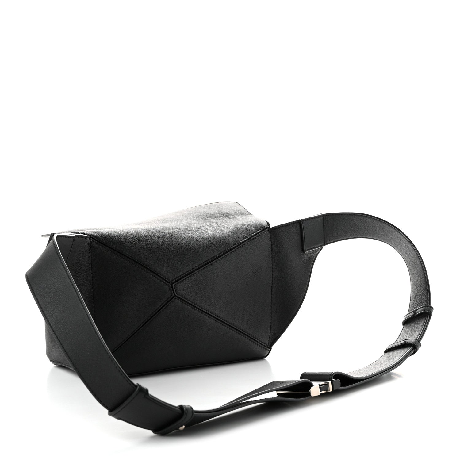 Loewe Calfskin Small Puzzle Bumbag Black 2 of 8