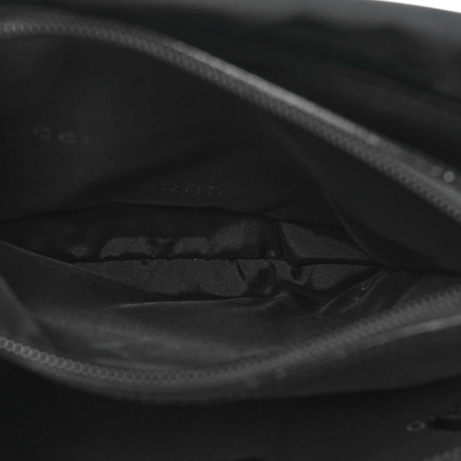 Gucci Nylon Bamboo Handle Bag Black 6 of 10