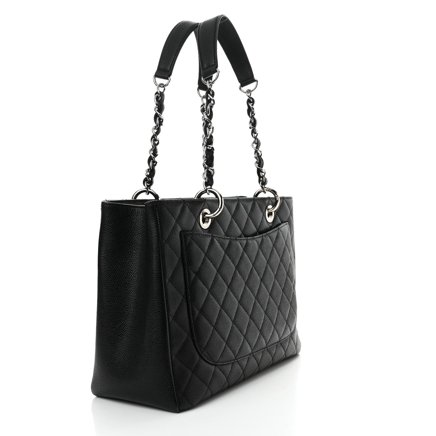 Chanel Caviar Quilted Grand Shopping Tote GST Black 3 of 11