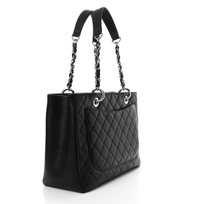 Chanel Caviar Quilted Grand Shopping Tote GST Black 3 of 11
