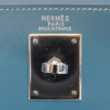 Hermes Box Kelly 32 Blue Jean 6 of 9