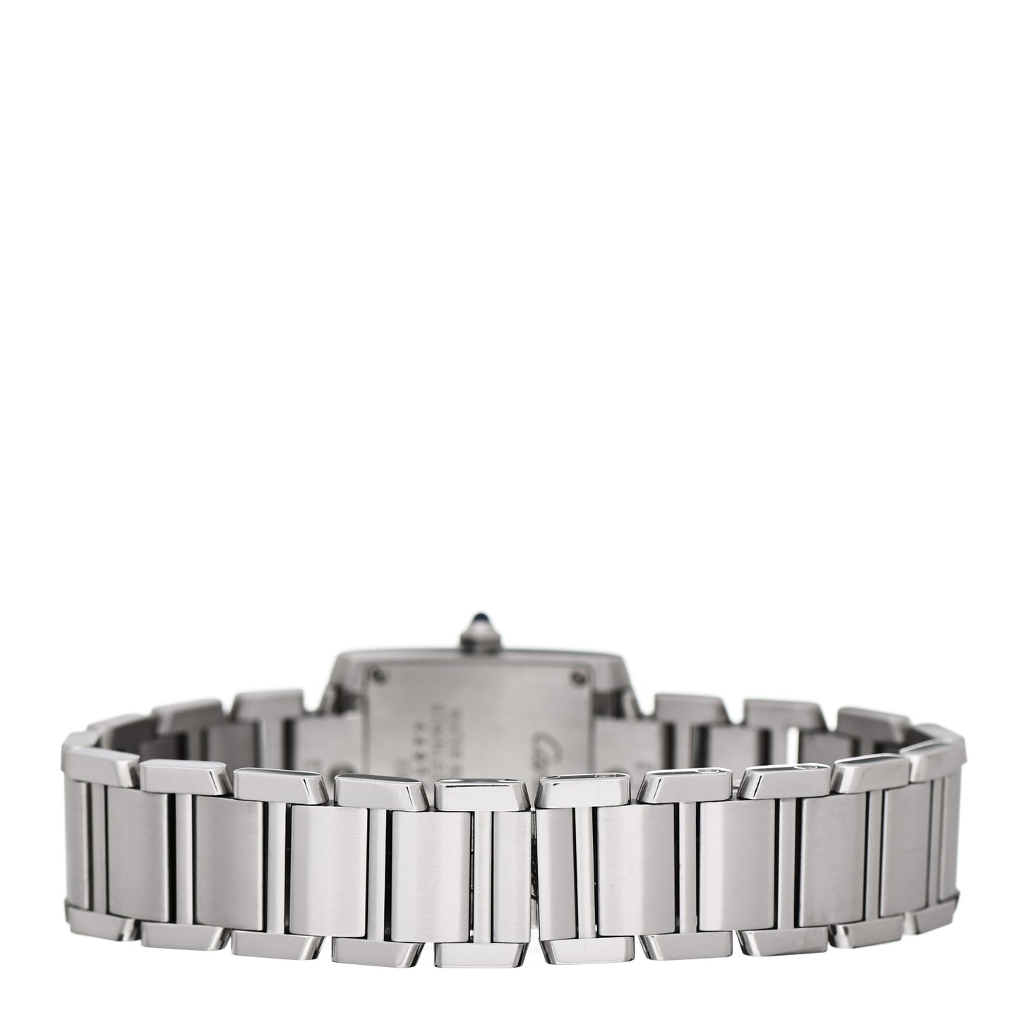 Stainless Steel 20mm Tank Francaise Quartz Watch Black
