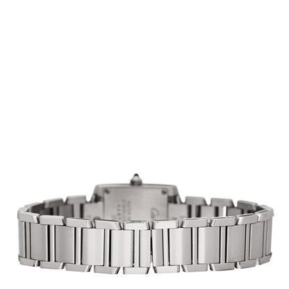 Cartier Stainless Steel 20mm Tank Francaise Quartz Watch Black 3 of 4