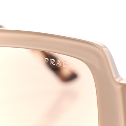 Prada Oversized Monochrome Sunglasses SPR 21X Beige Tortoise 7 of 7