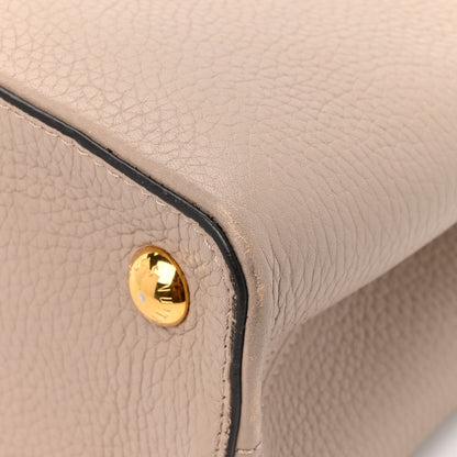 Louis Vuitton Taurillon Capucines PM Galet 9 of 14