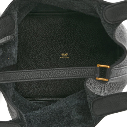 Hermes Taurillon Clemence Picotin Lock 22 MM Black 5 of 9