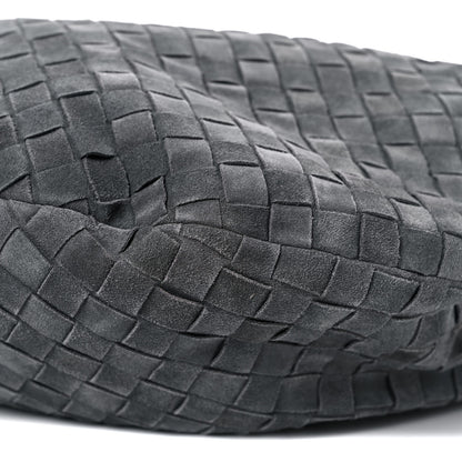 Bottega Veneta Suede Intrecciato Large Jodie Medium Grey 8 of 12