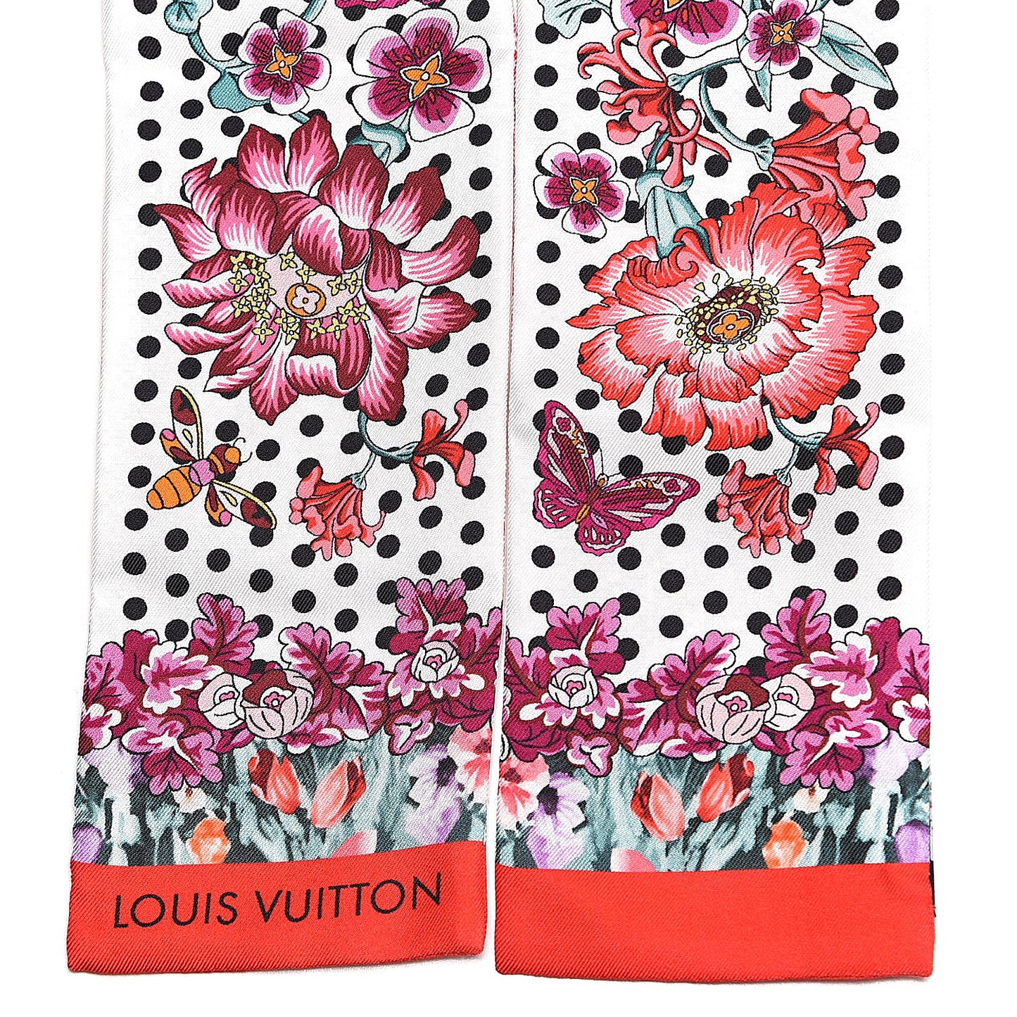 Silk Louis In The Garden Bandeau Fuchsia
