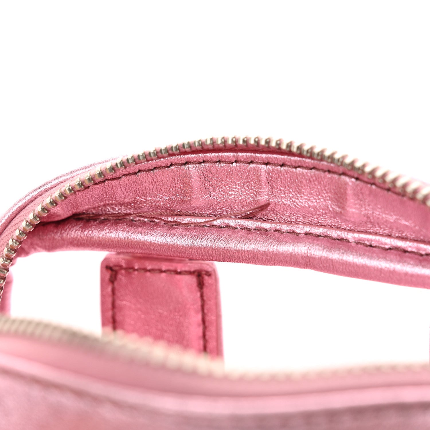 Miu Miu Metallic Nappa Plexi Vinyl Mini Top Handle Crossbody Rosa Mordore 6 of 10