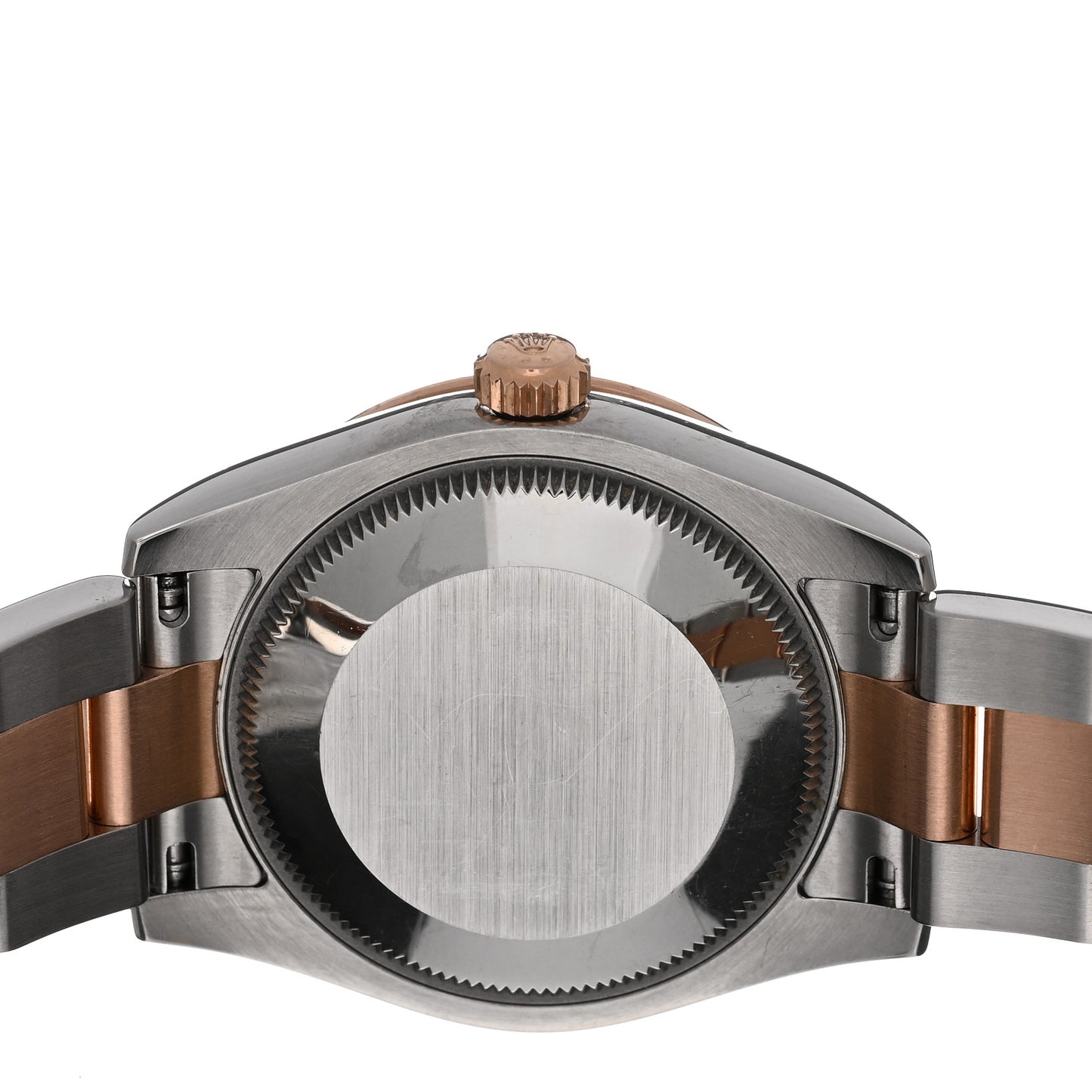 Stainless Steel 18K Everose Gold Diamond 31mm Oyster Perpetual Datejust Watch Chocolate Roman 178341