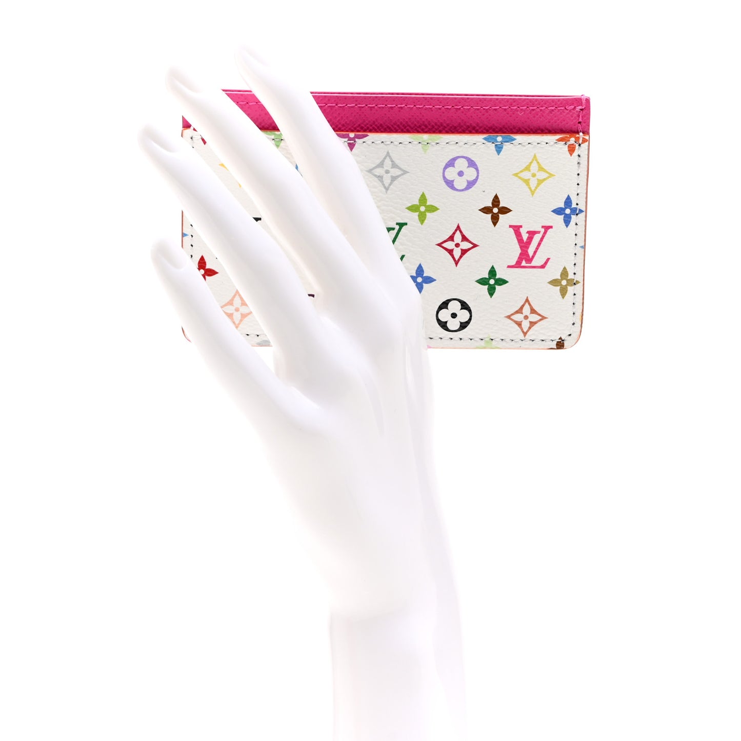 LV X TM Monogram Multicolor Card Holder Kawaii Pink