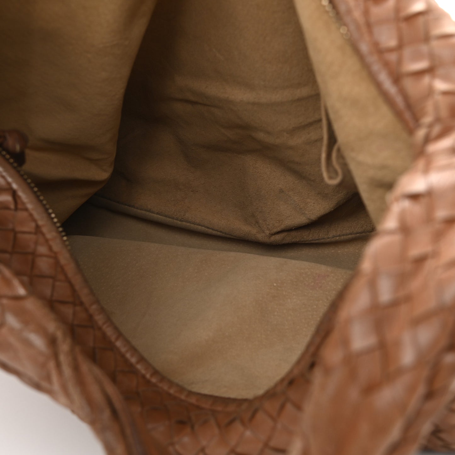 Nappa Intrecciato Large Veneta Hobo Noce