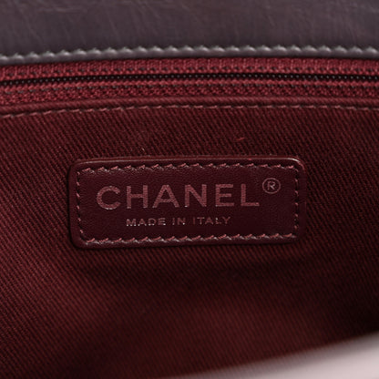 Chanel Calfskin Quilted Small CC Enchained Accordion Flap Purple 6 of 13
