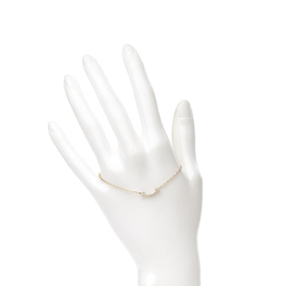 Tiffany 18K Rose Gold Diamond Mini T Smile Bracelet 2 of 5