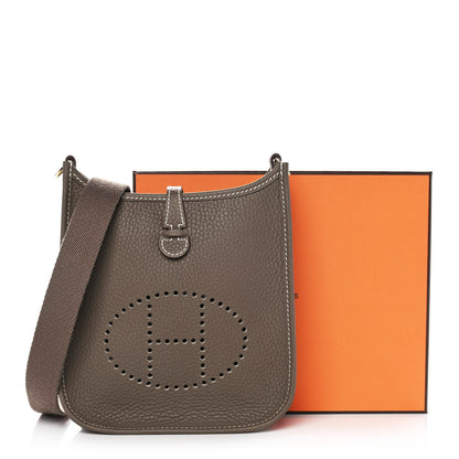 Hermes Taurillon Clemence Evelyne TPM Etoupe 10 of 10