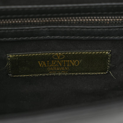 Valentino Garavani Vitello Beaded Butterfly Small Glam Lock Rockstud Flap Black 6 of 10