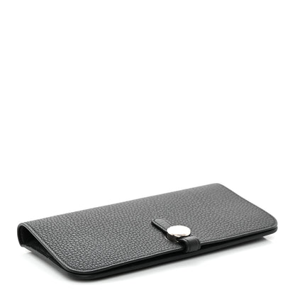 Hermes Togo Dogon Recto Verso Wallet Black 4 of 9