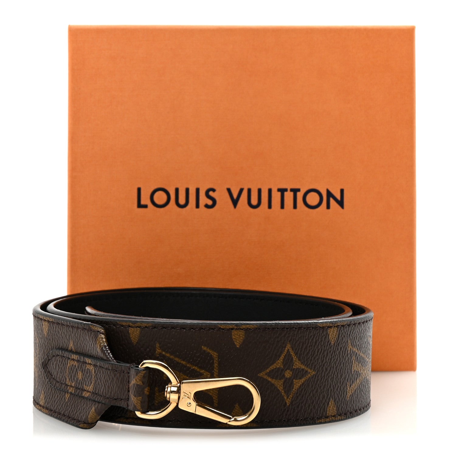 Louis Vuitton Monogram Bandouliere Shoulder Strap Black 5 of 5