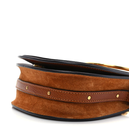Chloe Calfskin Suede Small Nile Bracelet Bag Caramel 9 of 9