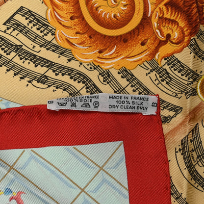 Hermes Silk Hommage A Mozart Scarf 90 4 of 5