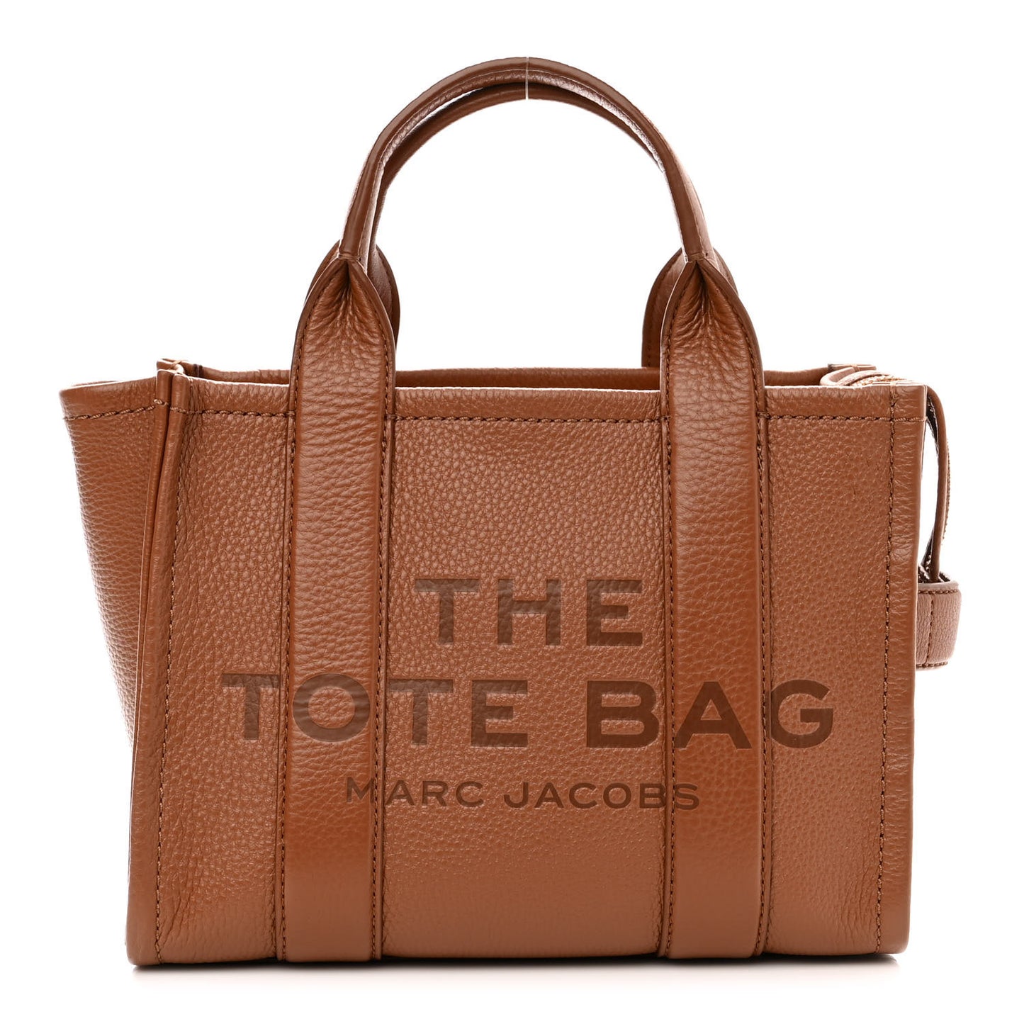 Grained Calfskin Small The Tote Bag Argan Oil