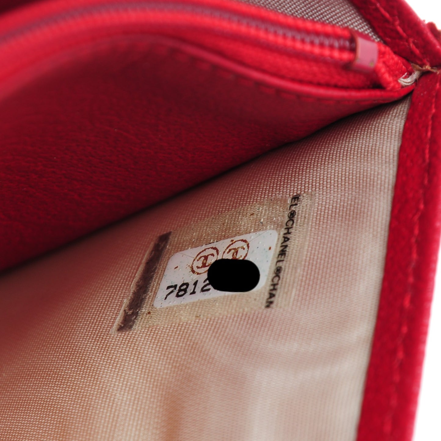 Goatskin Small Flap Wallet Red