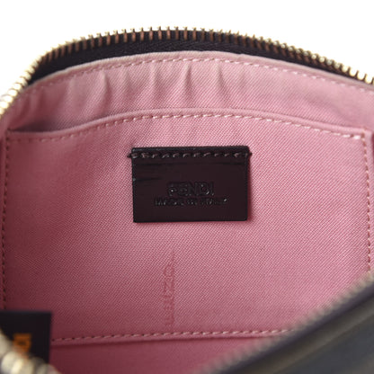 Fendi Zucca Spalmati Vitello Elite Pochette Tobacco Ciclamino 9 of 10