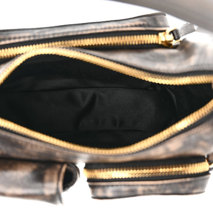 Miu Miu Distressed Nappa Pocket Bag Sand Coffee 5 of 12