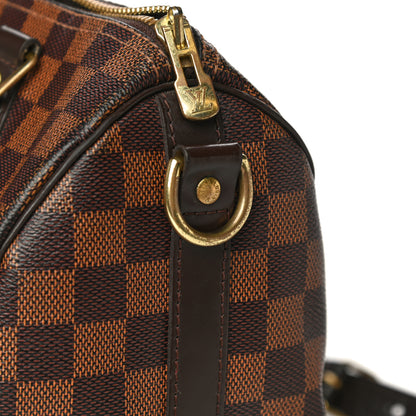 Louis Vuitton Damier Ebene Speedy Bandouliere 25 17 of 22