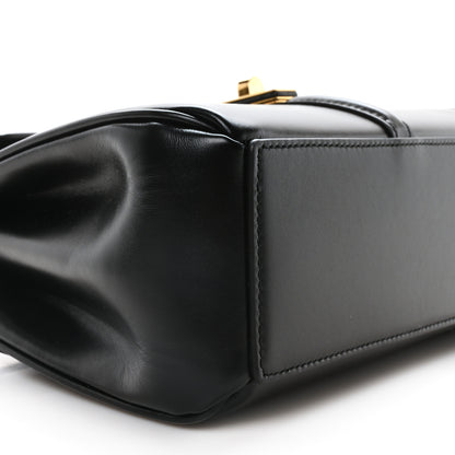 Celine Satinated Calfskin Mini 16 Top Handle Bag Black 9 of 10