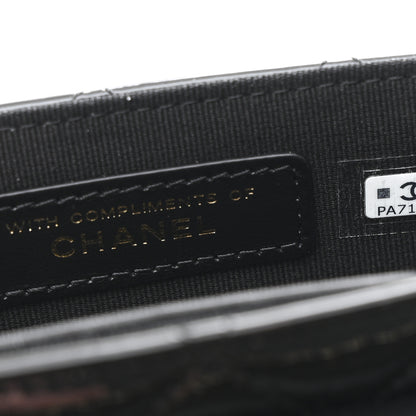Chanel Patent Calfskin Quilted Mini Clutch Black 7 of 11