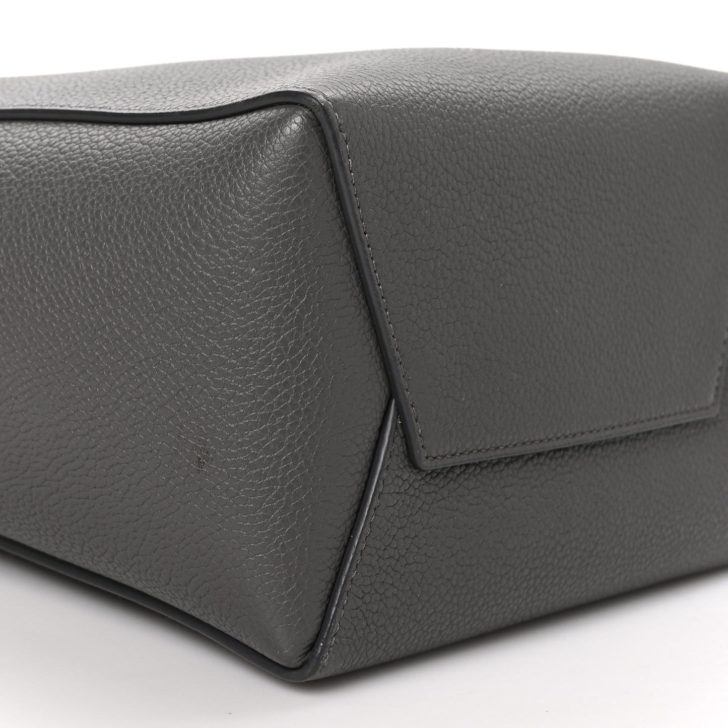 Soft Grained Calfskin Small Sangle Bucket Bag Kohl