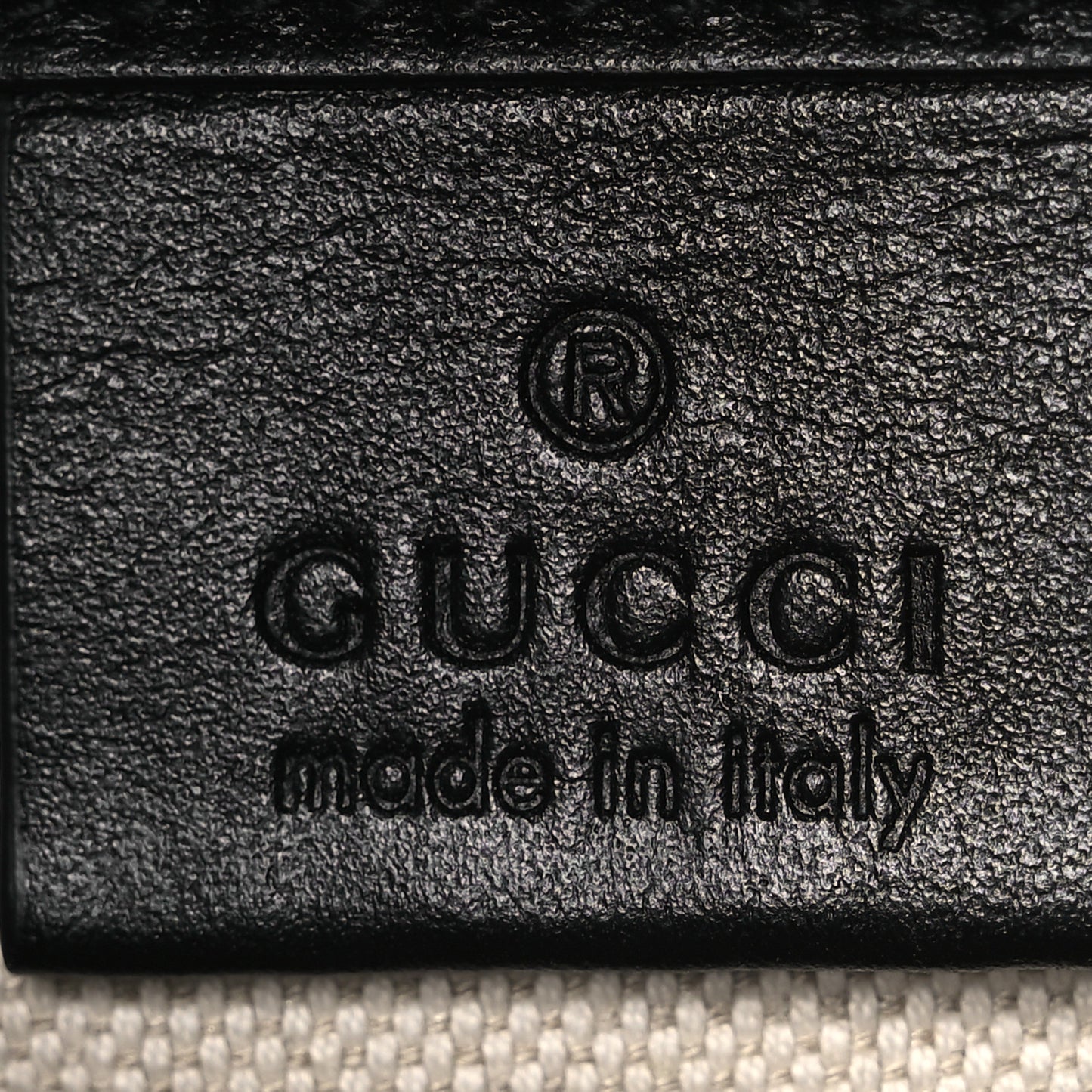 Calfskin GG Tennis Embossed Messenger Bag Black
