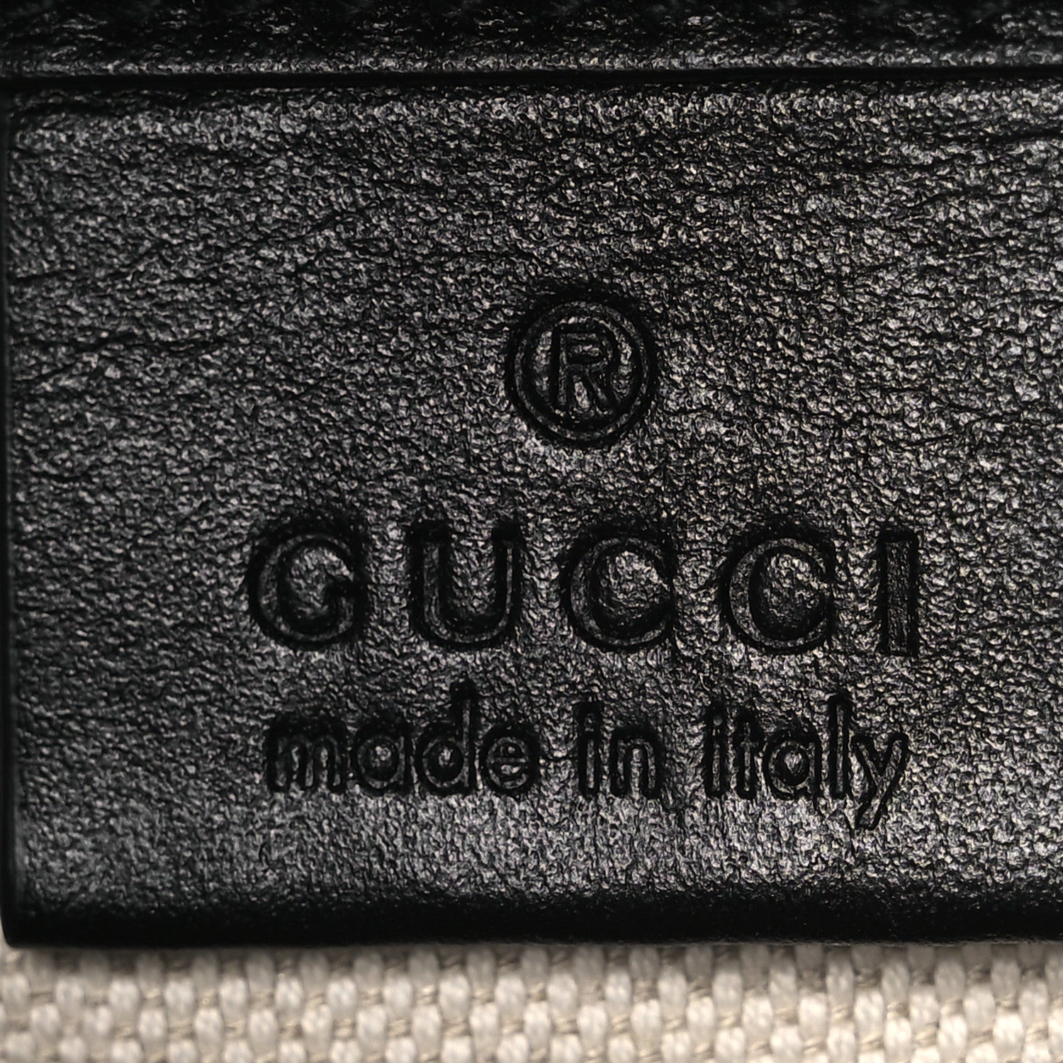 Gucci Calfskin GG Tennis Embossed Messenger Bag Black 11 of 21