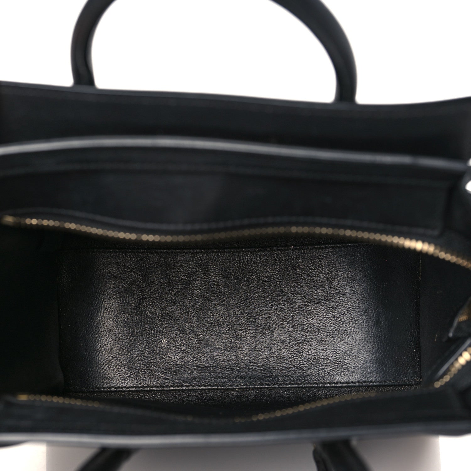Celine Smooth Calfskin Nano Luggage Black 5 of 8