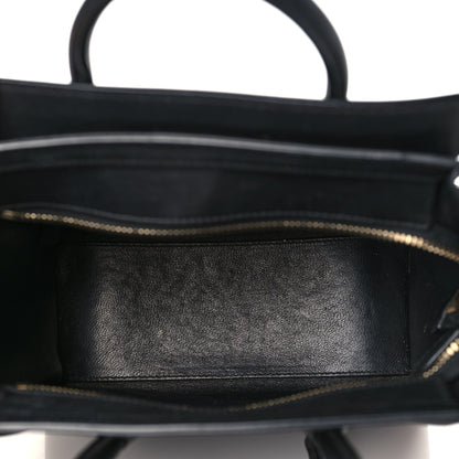 Celine Smooth Calfskin Nano Luggage Black 5 of 8