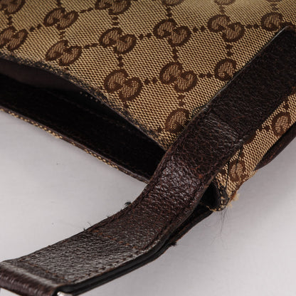 Gucci Monogram Large Flat Messenger Bag Dark Brown 8 of 9