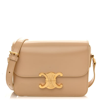 Celine Shiny Calfskin Teen Triomphe Nude 1 of 12