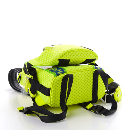 MCM Nylon Mesh Jemison 2-1 Backpack Neon Yellow 3 of 9