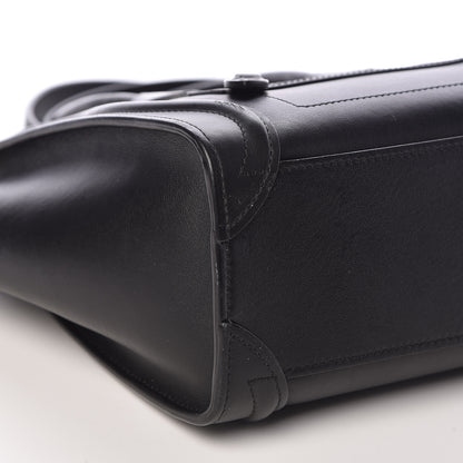 Celine Smooth Calfskin Nano Luggage Black 7 of 12