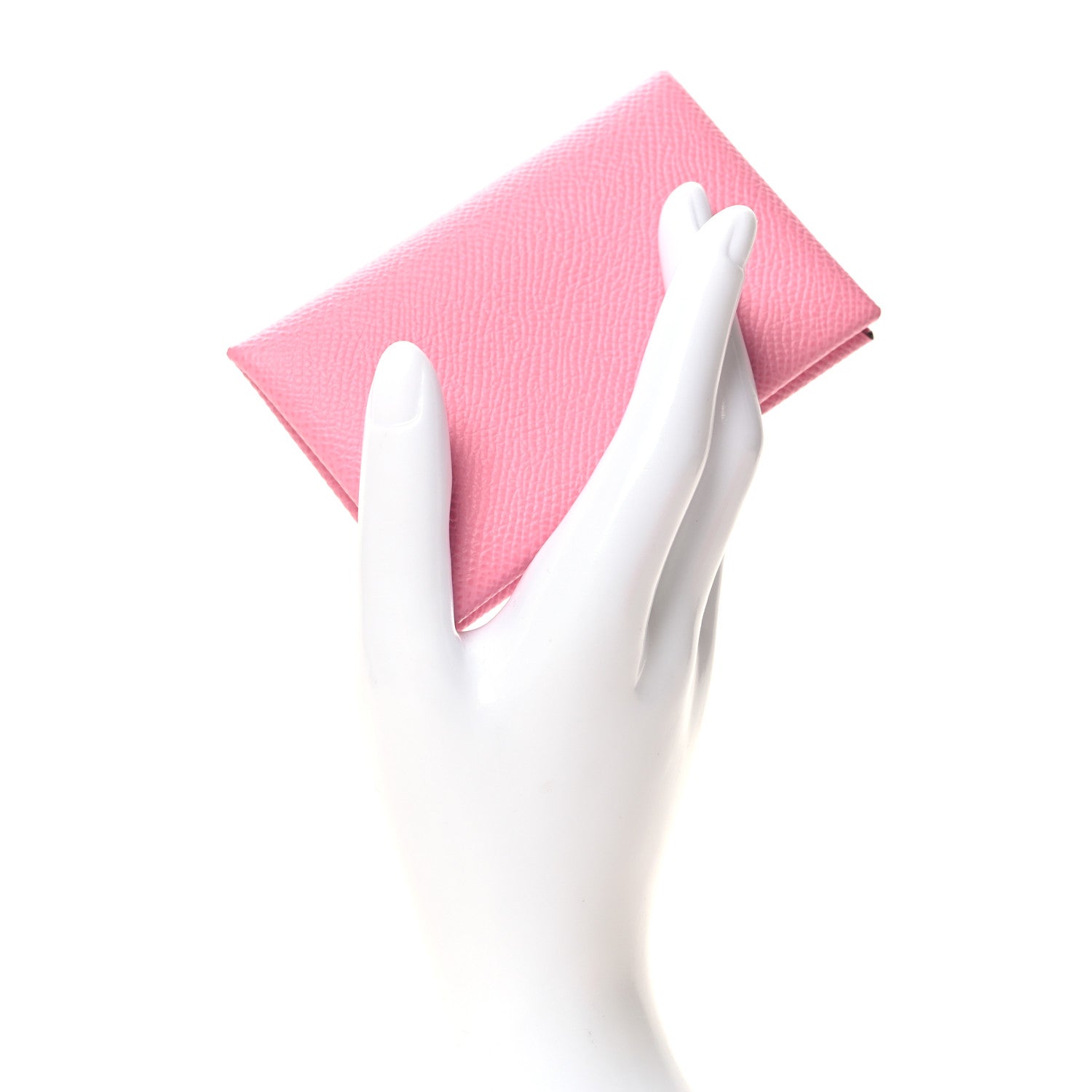 Hermes Epsom Calvi Card Case 5P Pink 2 of 10