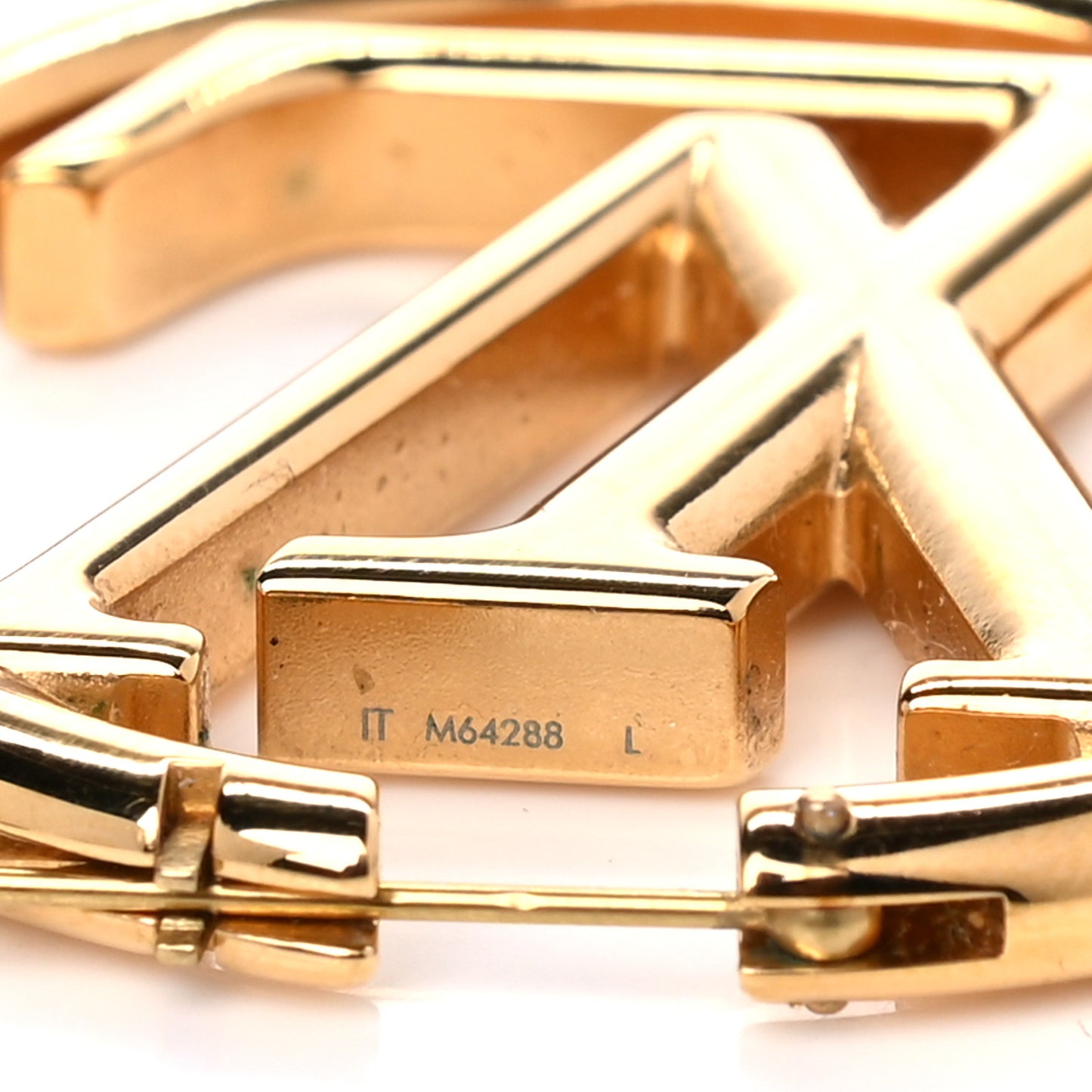 Metal Louise Hoop Earrings Gold